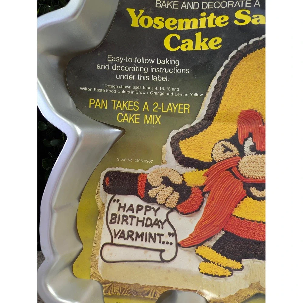 Wilton Yosemite Sam Cake Pan Vintage 1981 Looney Tunes Aluminum Mold 2105-3207